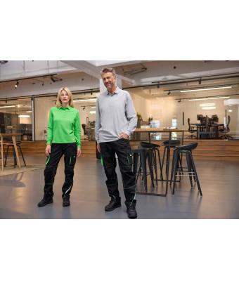 Men Men's Workwear-Long-Sleeved Polo   OCS Blended Carbon 10528