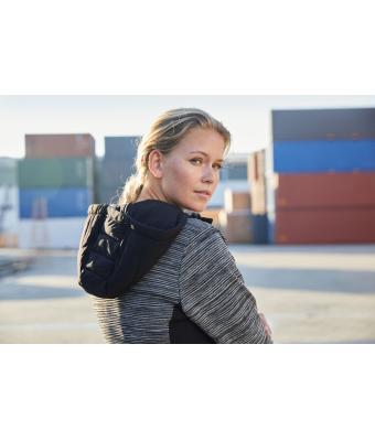 Dames Ladies' Padded Hybrid Jacket Royal-melange/navy 10529