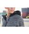 Dames Ladies' Padded Hybrid Jacket Carbon-melange/zwart 10529