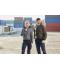 Dames Ladies' Padded Hybrid Jacket Carbon-melange/zwart 10529