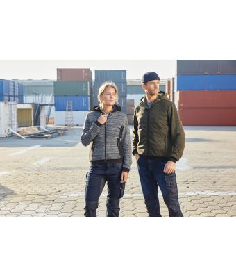 Men Men's Padded Hybrid Jacket Olive-melange/black 10530