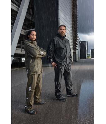 Unisexe Veste de travail pour la pluie Olive 10535