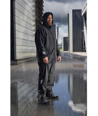 Unisex Worker Rainjacket Zwart 10535
