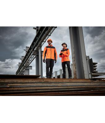 Unisexe Veste de travail signalétique Jaune-néon/noir 11164