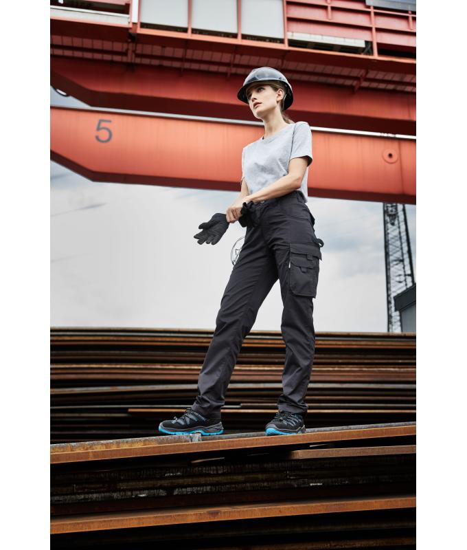 Unisex Workwear Pants light Slim Line Black 11166