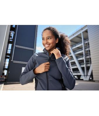 Ladies Ladies' Stretchfleece Jacket Carbon/black 11478