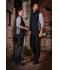 Damen Ladies' Padded Hybrid Vest Black/carbon-melange 11481