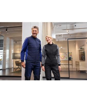 Homme Veste hybride matelassée pour hommes Noir/carbone-mélange 11484