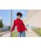 Unisex Fleece Jacket - Corduroy Look Red 11799