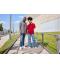 Unisex Fleece Jacket - Corduroy Look Red 11799