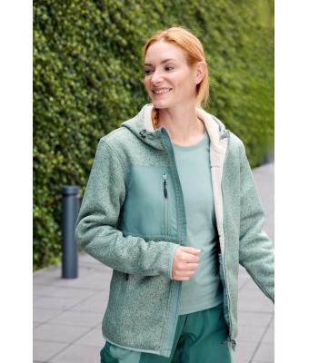 Unisex Workwear Knitted Fleece Jacket Cement-melange/natuur 12032