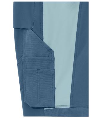 Unisexe Pantalon de travail (toutes saisons) extensible dans les quatre sens Bleu-profond/bleu-acier 12029