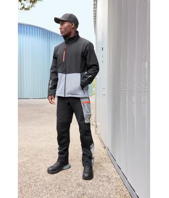 Unisex Workwear Softshell Jacket White/cement 12034