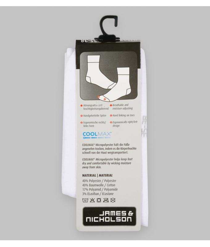 Unisexe Chaussettes business Blanc 7352