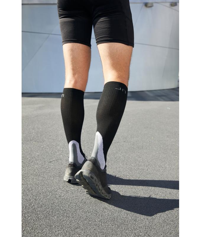 Unisexe Chaussettes de compression Noir 7353
