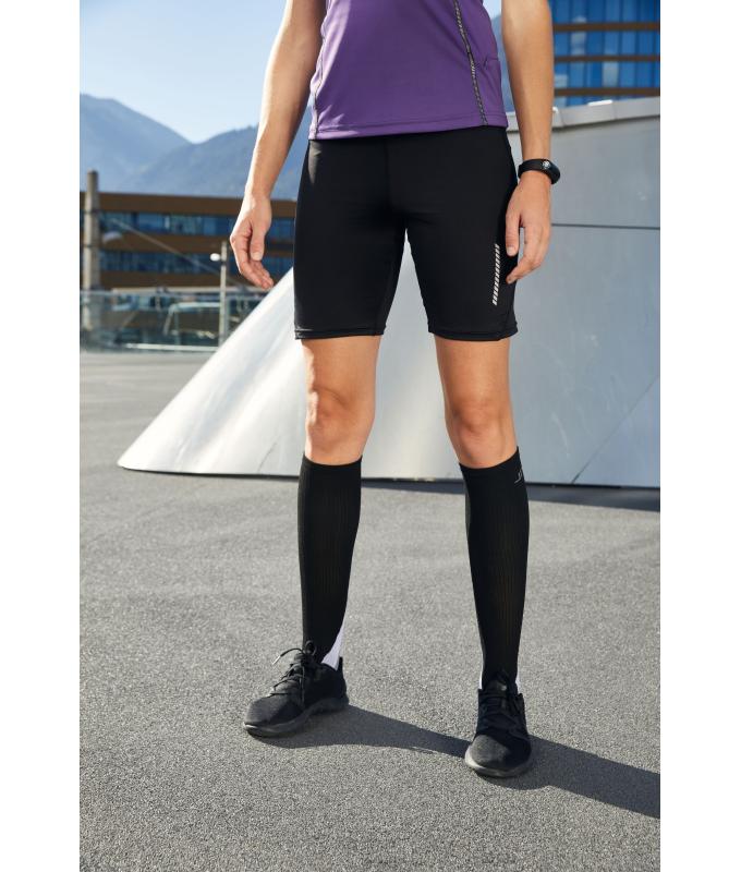 Unisexe Chaussettes de compression Noir 7353