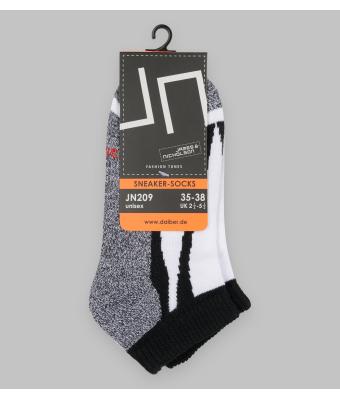 Unisexe Chaussettes sneakers sport Noir 7354