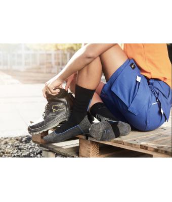 Unisexe Chaussettes de travail respirantes Noir/royal 8667