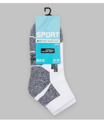Unisex Sport Sneaker Socks Bright-orange/white 8669