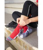 Unisex Sport Socks Bright-orange/white 8670