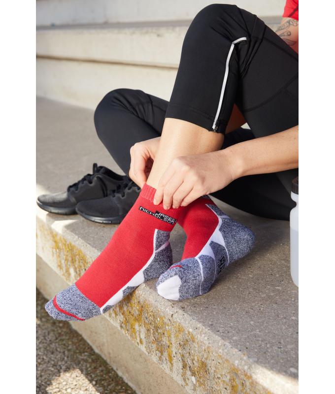 Unisex Sport Socks Bright-orange/white 8670