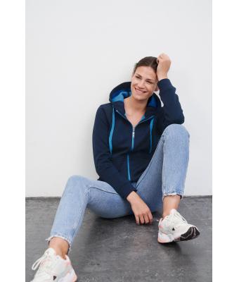 Ladies Ladies' Doubleface Jacket Navy/aqua 7417