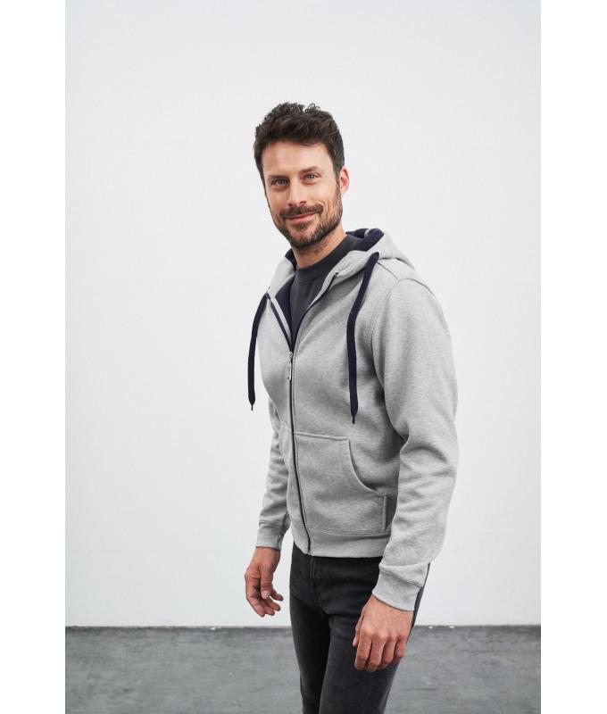 Herren Men's Doubleface Jacket Sports-grey/navy 7418