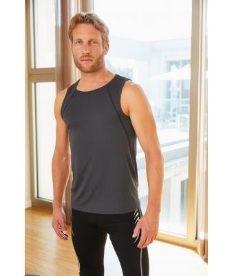 Homme Débardeur technique homme Rose-vif/titane 8463