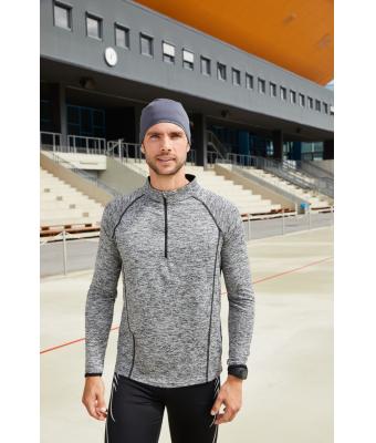 Heren Men's Sports Shirt Long-Sleeved Felgeel/felblauw 8467