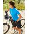 Dames Ladies' Bike-T Half Zip Felgroen/wit 8470