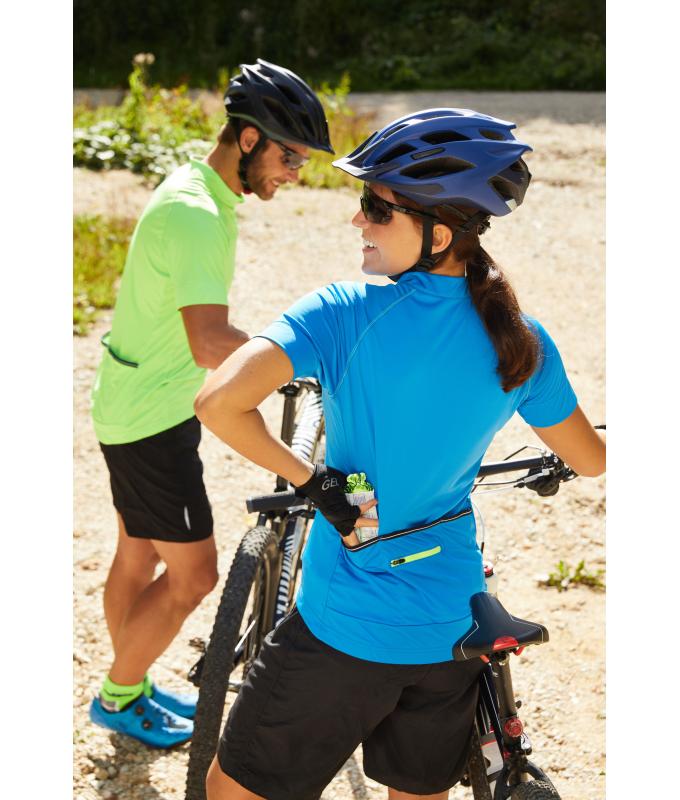 Ladies Ladies' Bike-T Half Zip Bright-pink/titan 8470