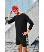 Men Men's Sports Shirt Long-Sleeved RCS Black 10241
