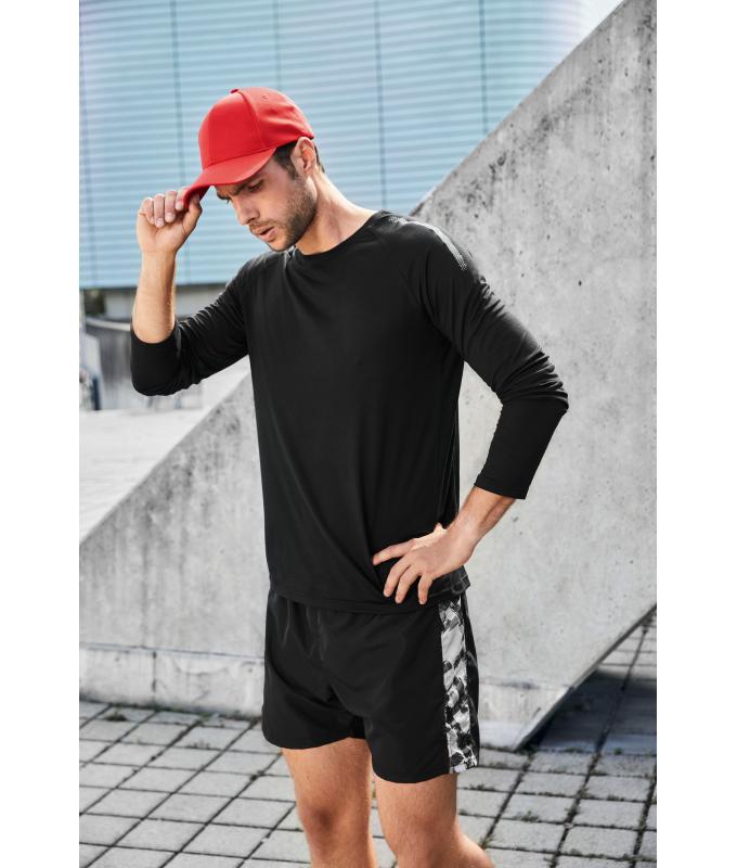Men Men's Sports Shirt Long-Sleeved RCS Black 10241