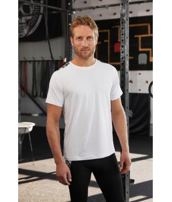 Herren Men's Sports Shirt Black/black-printed 10243