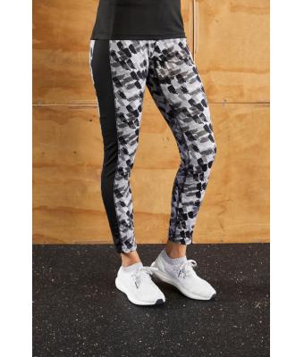 Femme Collants de sport femme Imprimé-en-noir/noir 10246