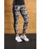 Dames Ladies' Sports Tights Zwart-grijs-bedrukt/zwart 10246