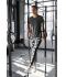 Dames Ladies' Sports Tights Zwart-grijs-bedrukt/zwart 10246