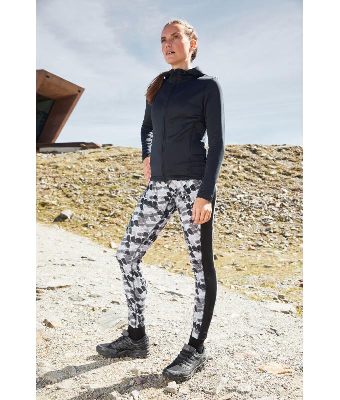 Ladies Ladies' Sports Zip Hoody Black 10249