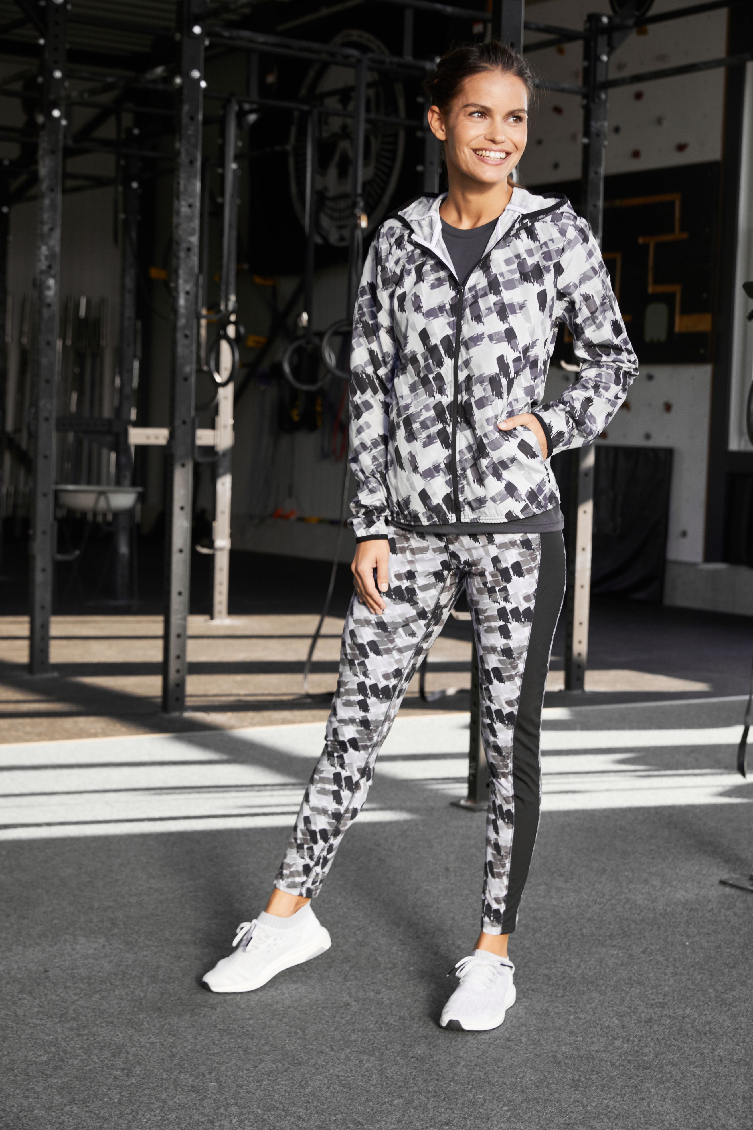 Ladies Ladies' Sports Jacket BlackprintedDaiber