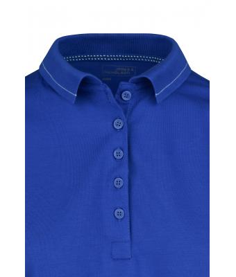 Damen Ladies' Elastic Polo Graphite/white 7959