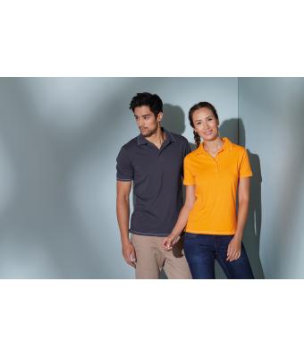 Dames Ladies' Elastic Polo Zwart/wit 7959