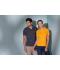 Dames Ladies' Elastic Polo Zwart/wit 7959