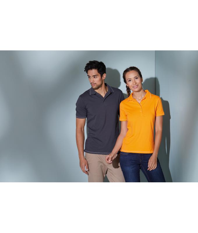 Herren Men's Elastic Polo Royal/white 7995