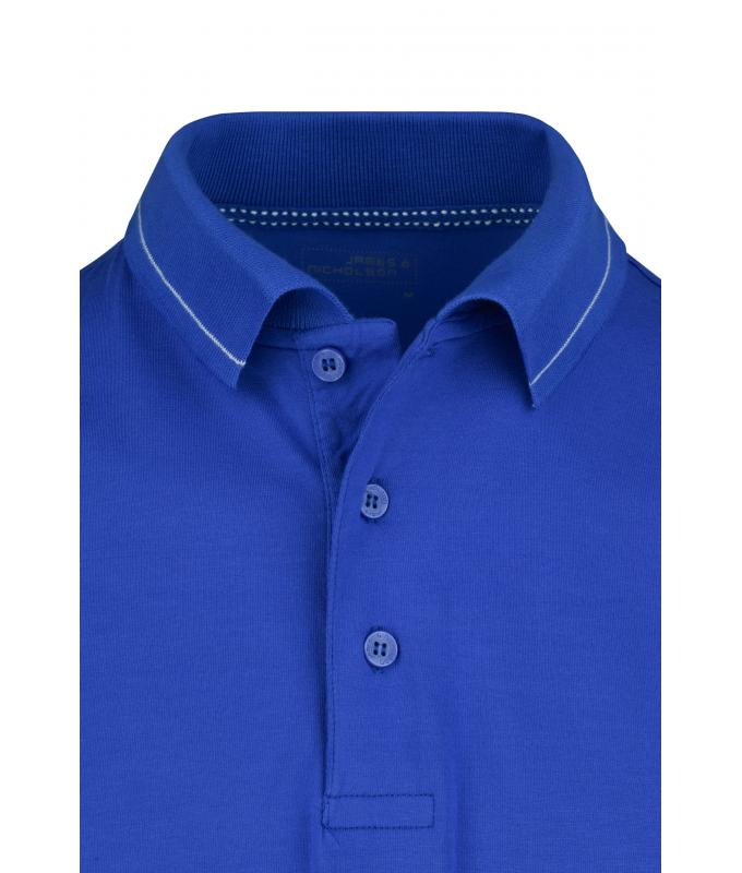Herren Men's Elastic Polo Royal/white 7995