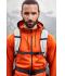 Homme Veste contrastée à capuche homme Orange-foncé/carbone 8026
