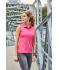 Dames Ladies' Active Polo Sleeveless Wit 8030
