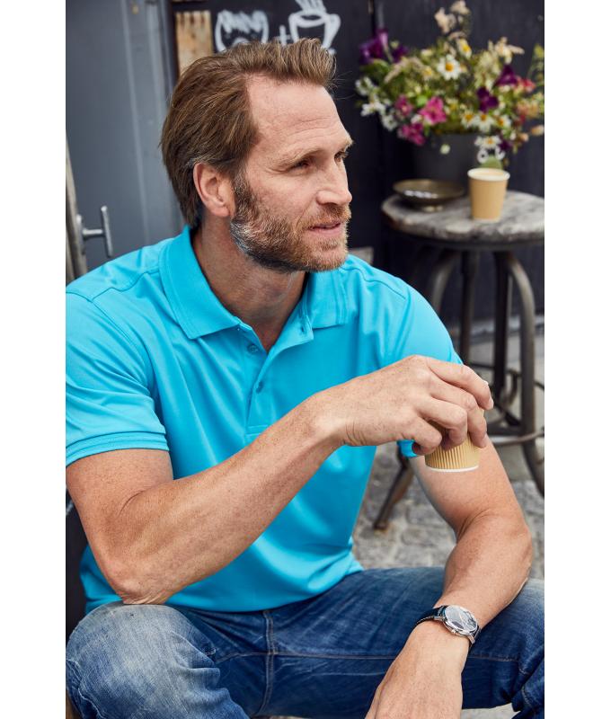 Herren Men's Active Polo Cobalt 8031