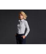 Damen Ladies' Long-Sleeved Blouse White 7965