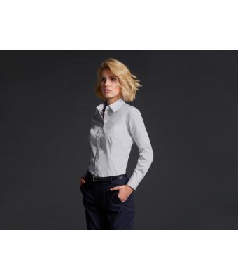 Dames Ladies' Long-Sleeved Blouse Wit 7965