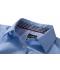 Herren Men's Plain Shirt Light-blue/navy-white 8056